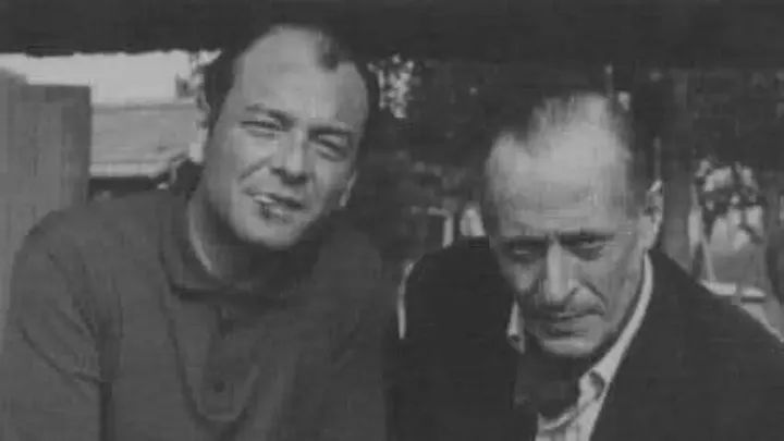 Horacio Ferrer · Julián Centeya — Horacio Ferrer y Julián Centeya en 1970. Dos enormes poetas que reflejaron en sus letras la porteñidad. Centeya  fue injustamente subvalorado. Pero, baste este ejemplo, no se puede entender la poesía de Juan Gelman sin comprender la influencia decisiva de Centeya sobre el.