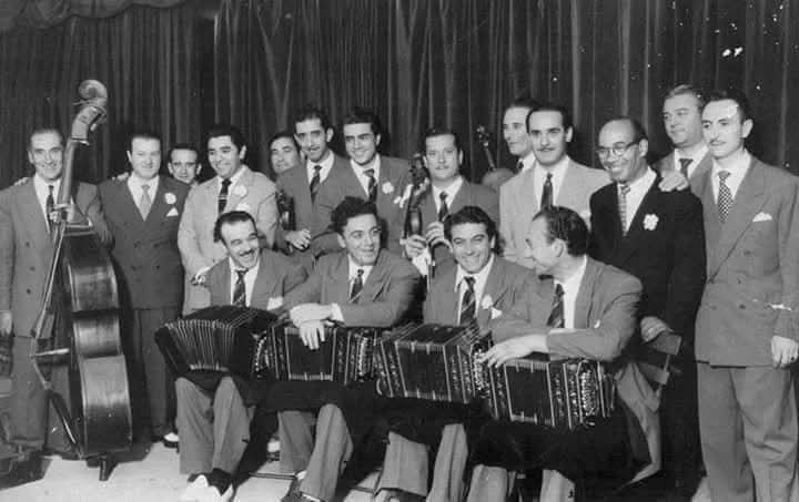 La orquesta de Osvaldo Pugliese en 1956.