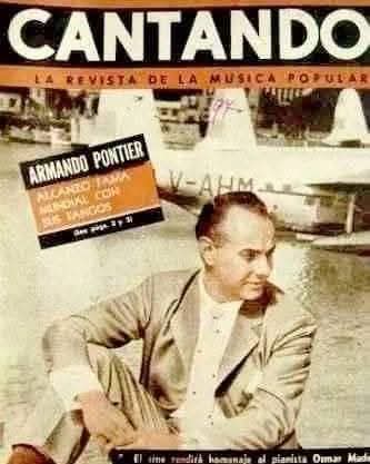 Armando Pontier — El primero de septiembre de 1945 debutó la orquesta Francini-Pontier, inaugurando la casa Tango Bar, de Corrientes al 1200. Esa época de co-director duró exactamente 10 años, ya que en el mismo día pero de 1955, debuté solo.
ARMANDO PONTIER