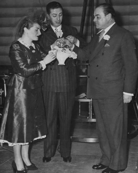 Francisco Canaro · Juan Carlos Thorry — Niní Marshall, Juan Carlos Thorry y Francisco Canaro, en 1941.