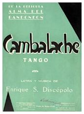 Partitura del tango 'Cambalache' de Enrique Santos Discépolo
