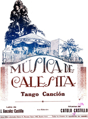 Partitura del tango 'Música de Calesita' de Cátulo Castillo
