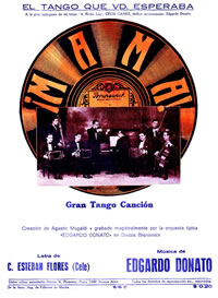 Tapa del disco 'El Tango Que Yo Esperaba' de Edgardo Donato y su Gran Tango Canción